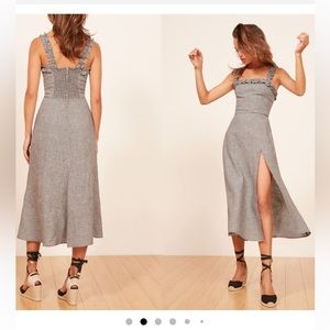 NWT Reformation Front Slit Midi Dress